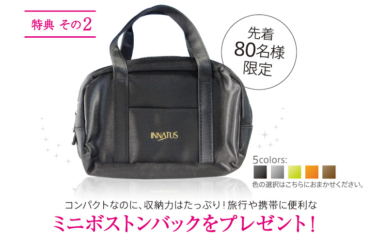 ミニボストンバックをプレゼント